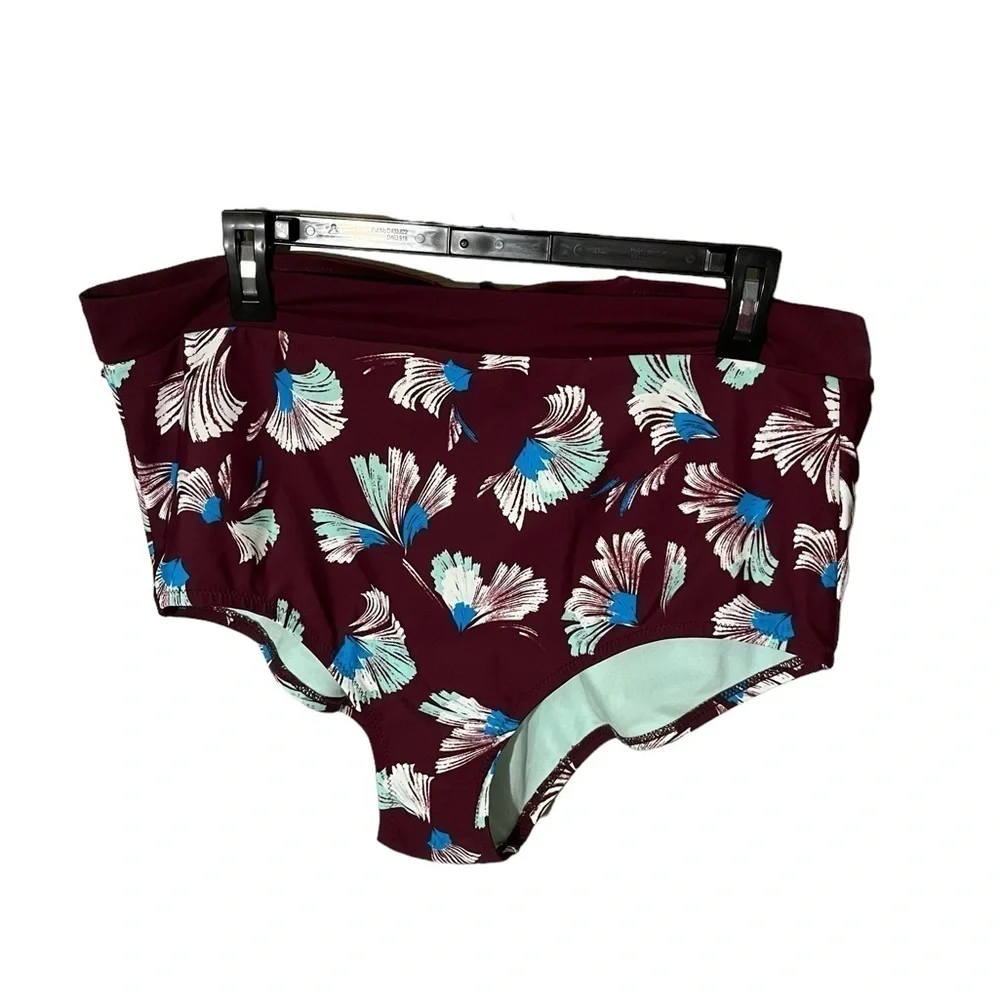 Raisins Women’s High Waisted Plus Size Bikini Bottom